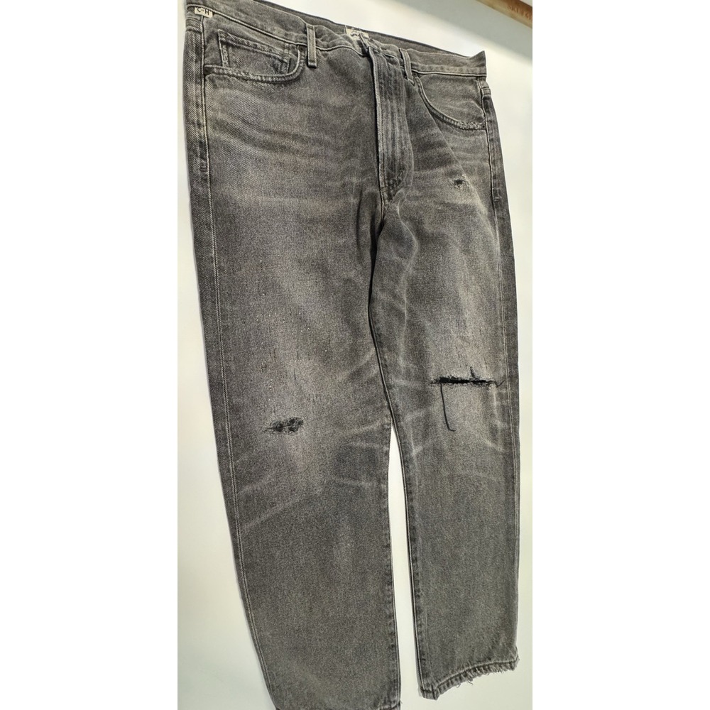 Citizens of Humanity Bowery Standard Slim Jeans Men's 31 Distressed Grey 34x26